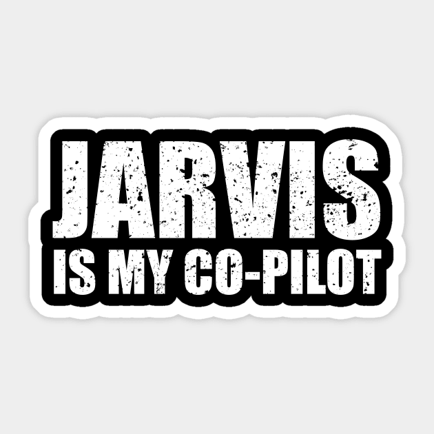 Jarvis Is My Co-Pilot Sticker by amalya